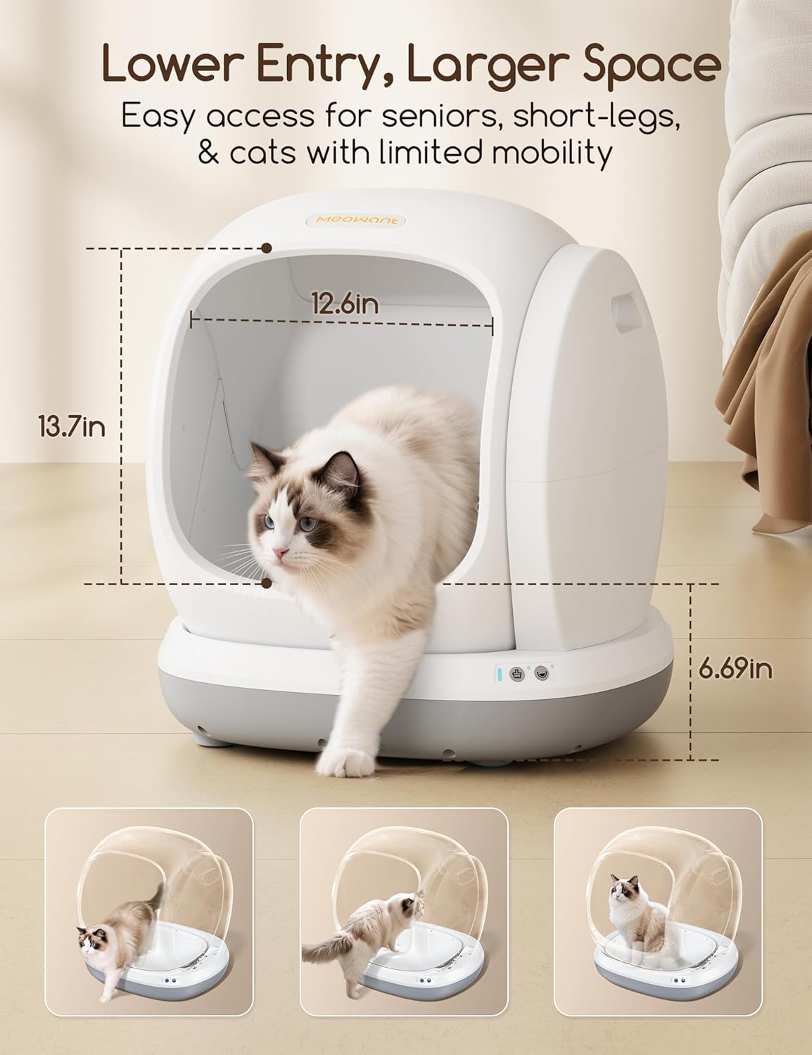 Meowant Self-Cleaning Cat Litter Box - MW-SC02