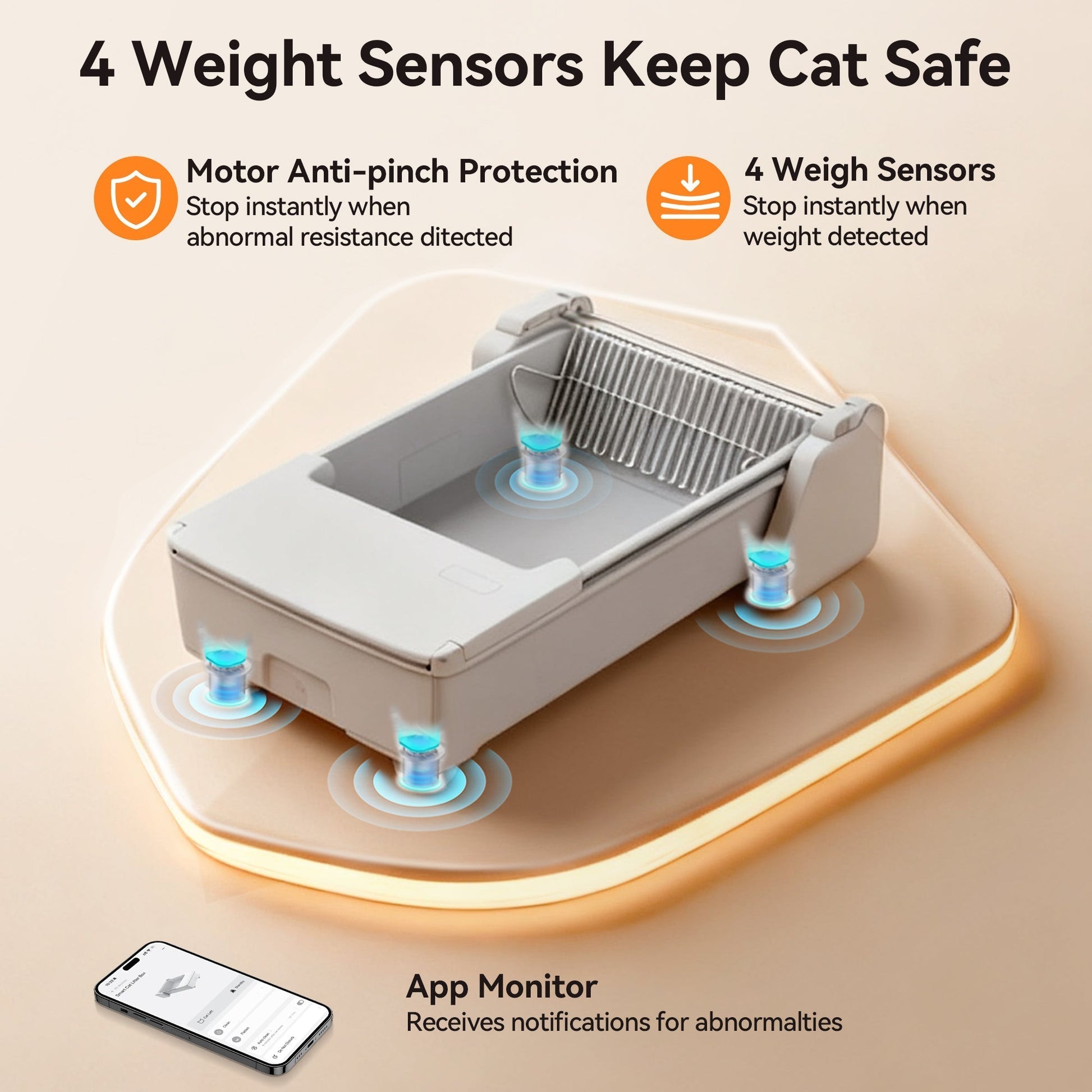 Meowant Open Top Self-Cleaning Cat Litter Box – SC03